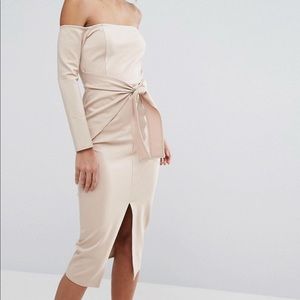 Lavish Alice Tie dress Long Sleeve